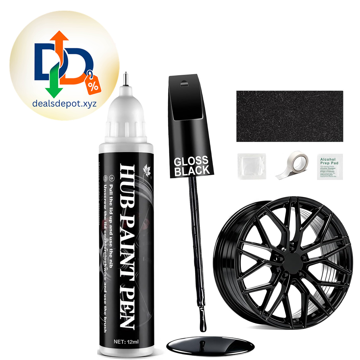 Amiss Gloss Black Rim Repair Pen