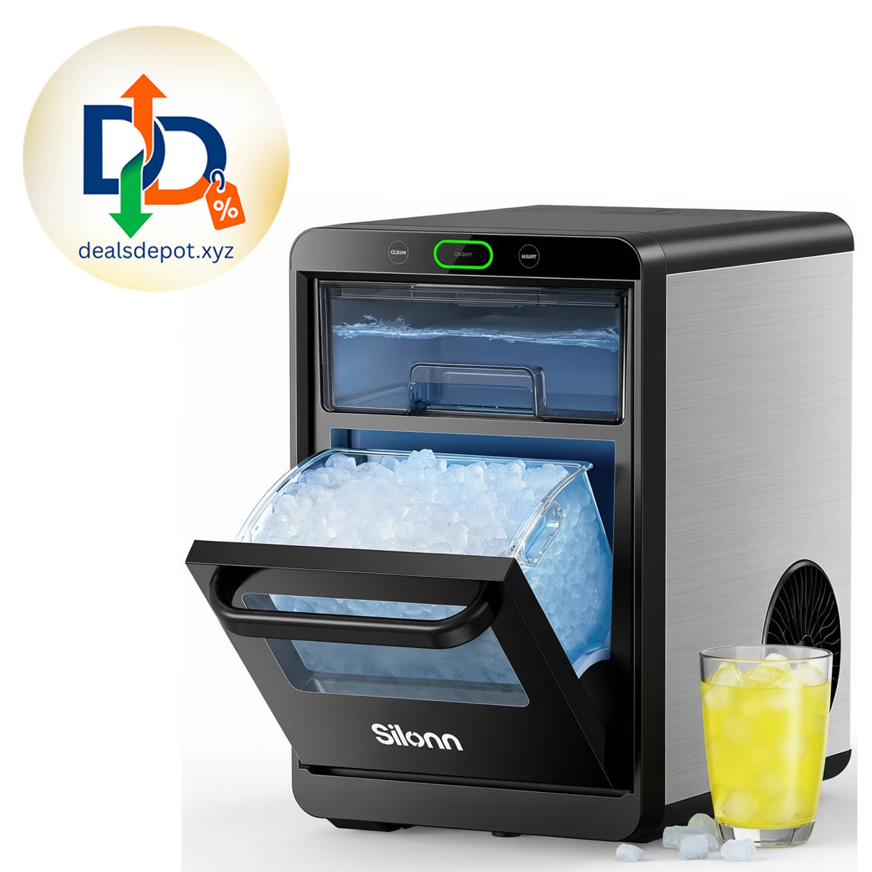 Silonn Nugget Ice Maker – 44Lbs/Day