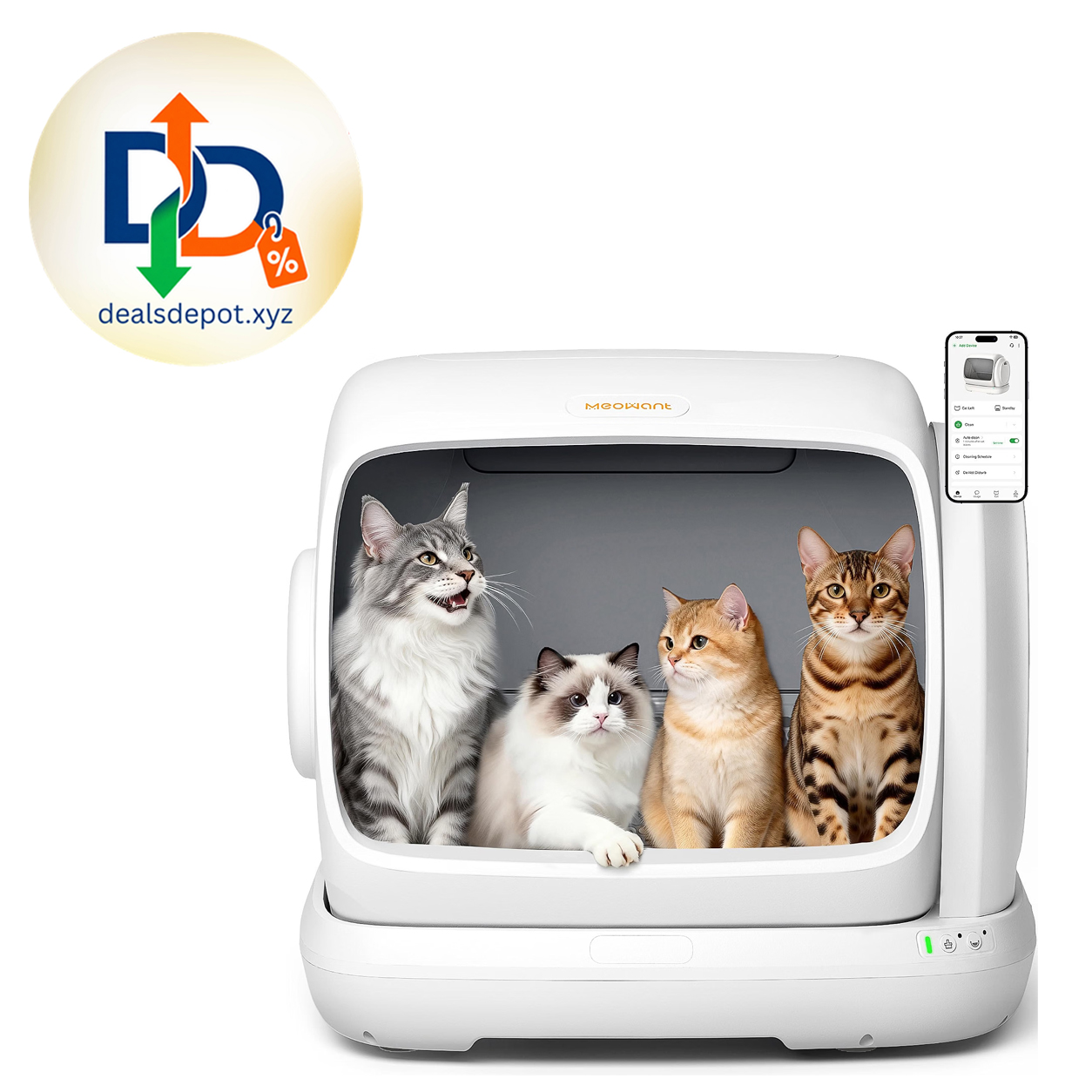 Meowant Self-Cleaning Cat Litter Box