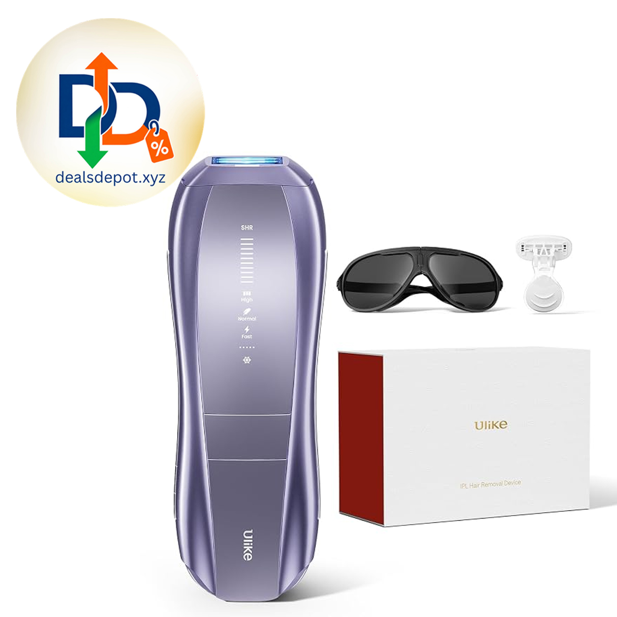 Ulike Laser Hair Removal Device Air 10 Ipl Gift for Women and Men, Ice Cool and Permanent Hair Reduction for Nearly Painless, Dual Lights, Skin Sensor & USHR Mode Hair Removal in 10mins from Home