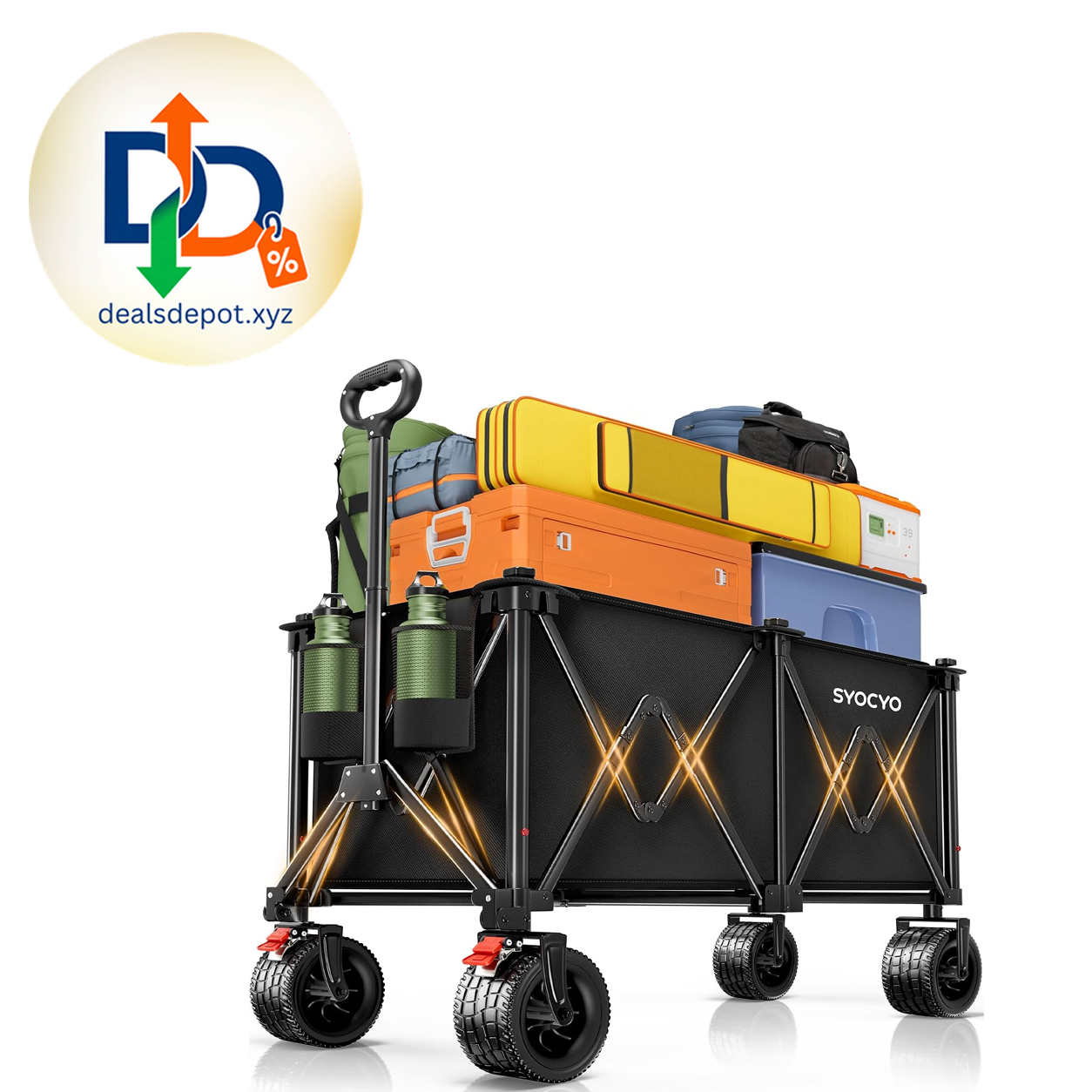 Beach Wagon Carts Foldable 580LBS