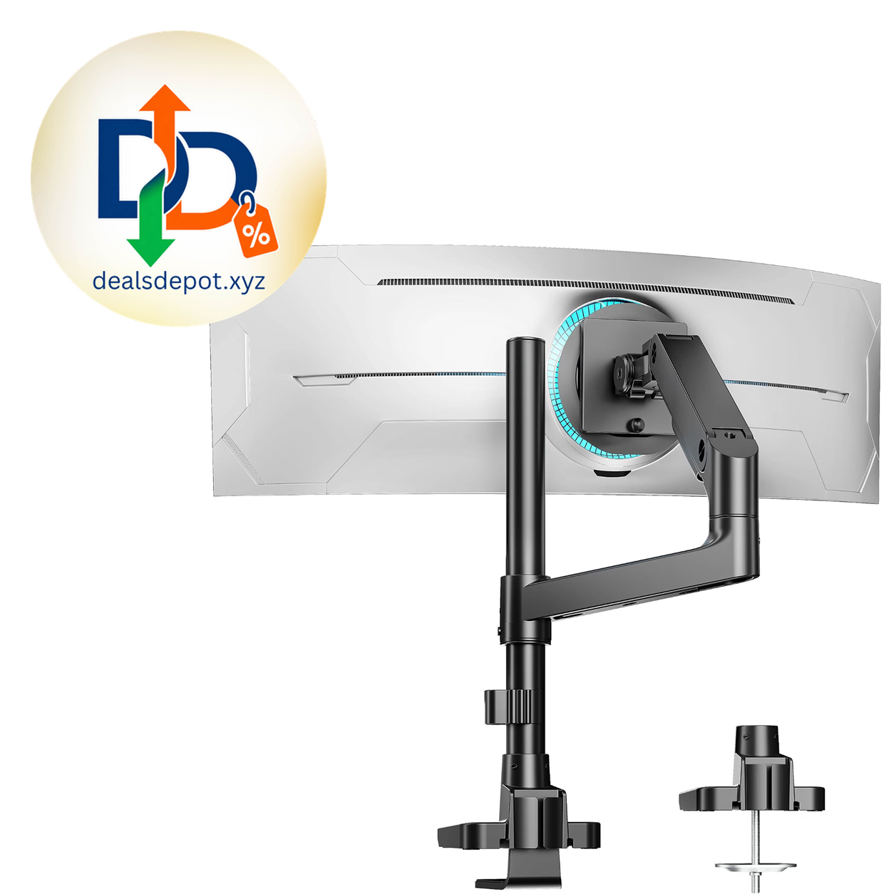 Single Monitor Arm Desk Mount – Heavy-Duty Full-Motion Stand