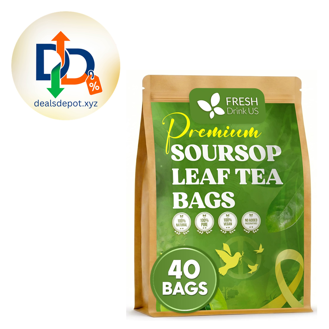 Soursop Graviola Leaf Tea – 40 Bags
