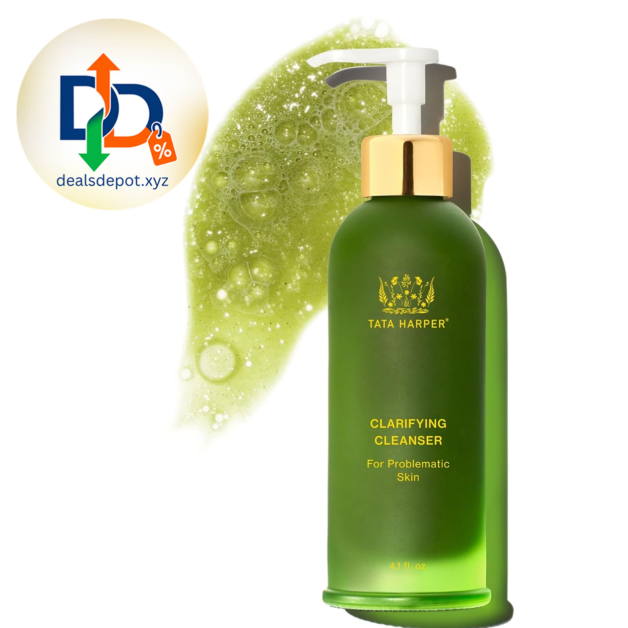 Tata Harper Clarifying Cleanser | Foaming Face Wash for Blemish-Prone Skin Natural Foaming Gel Cleanser | Formulated to Target Blemishes, Balance Excess Oil & Deep Clean Pores, Travel Size