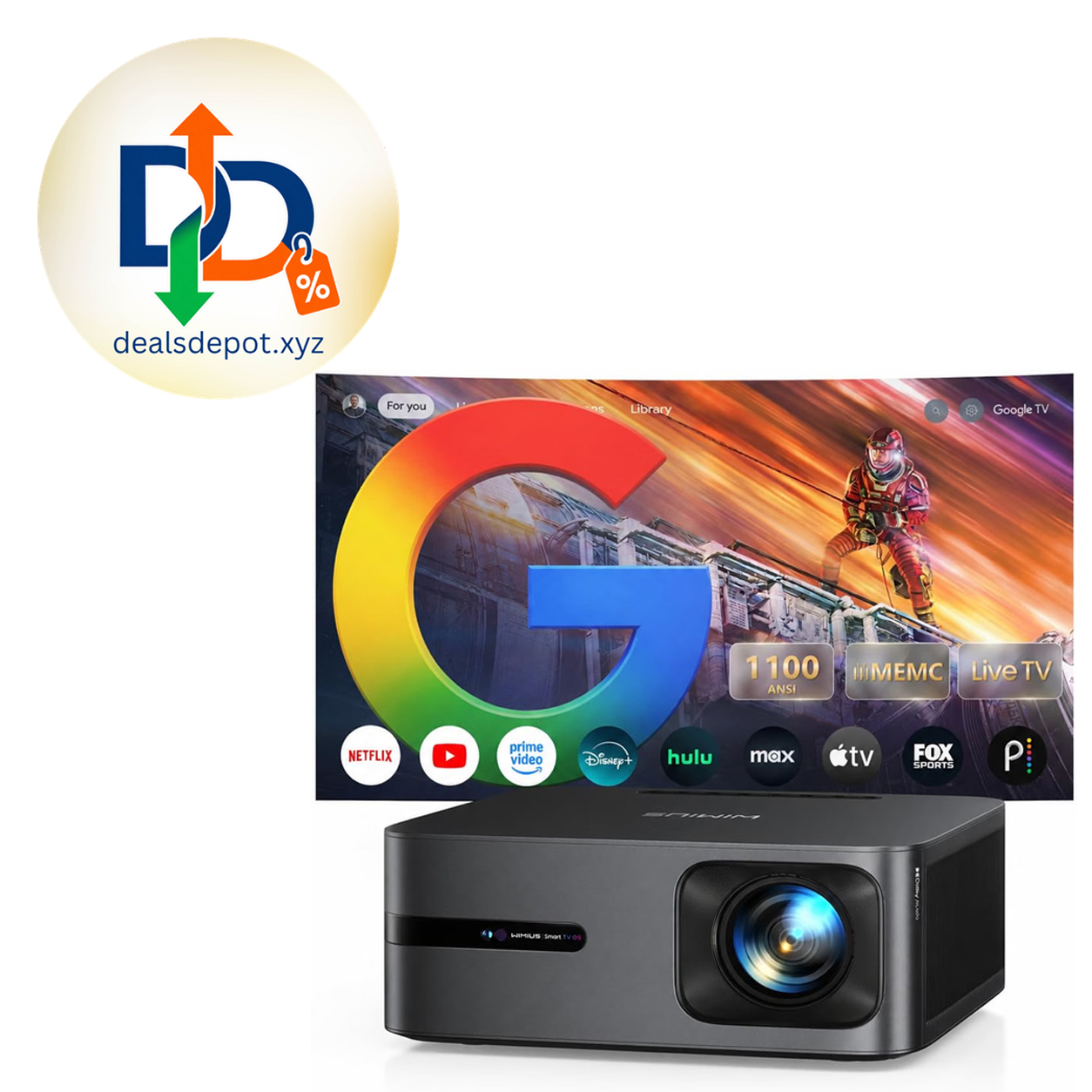 WiMiUS G2 4K Smart Projector
