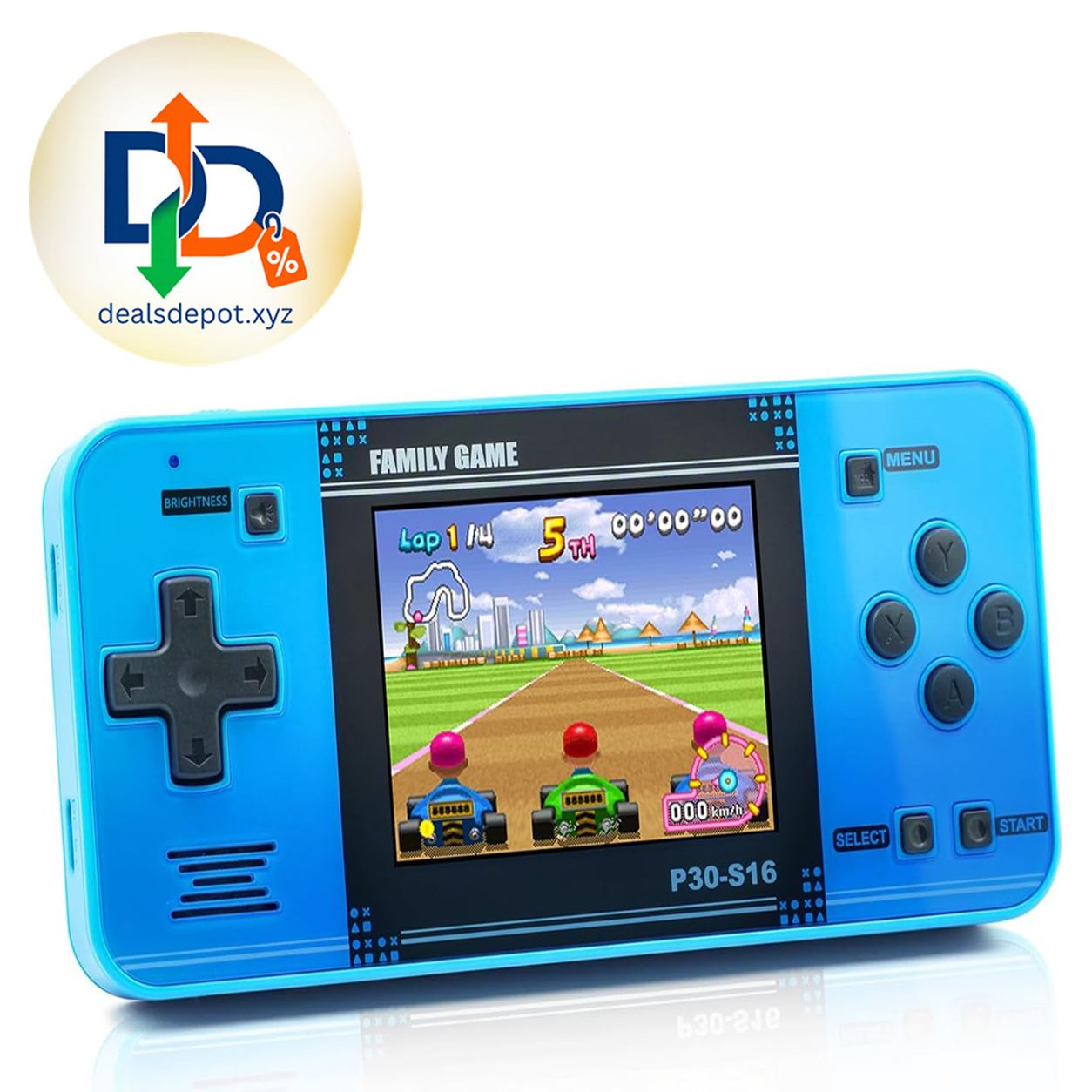 Handheld Game for Kids -Preloaded 220 Retro Video Games, Portable Gaming Player with Rechargeable Battery 3.0" LCD Screen, Mini Arcade Electronic Toy Gifts for Boys Girls (Blue)
