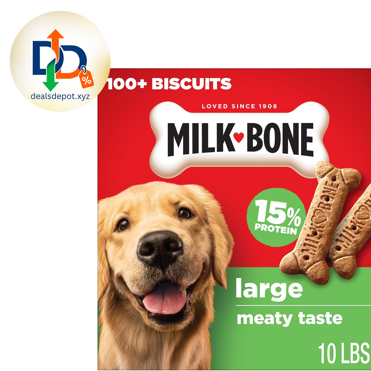Milk-Bone Original Biscuits Large Dog Treats, 10 Lb.