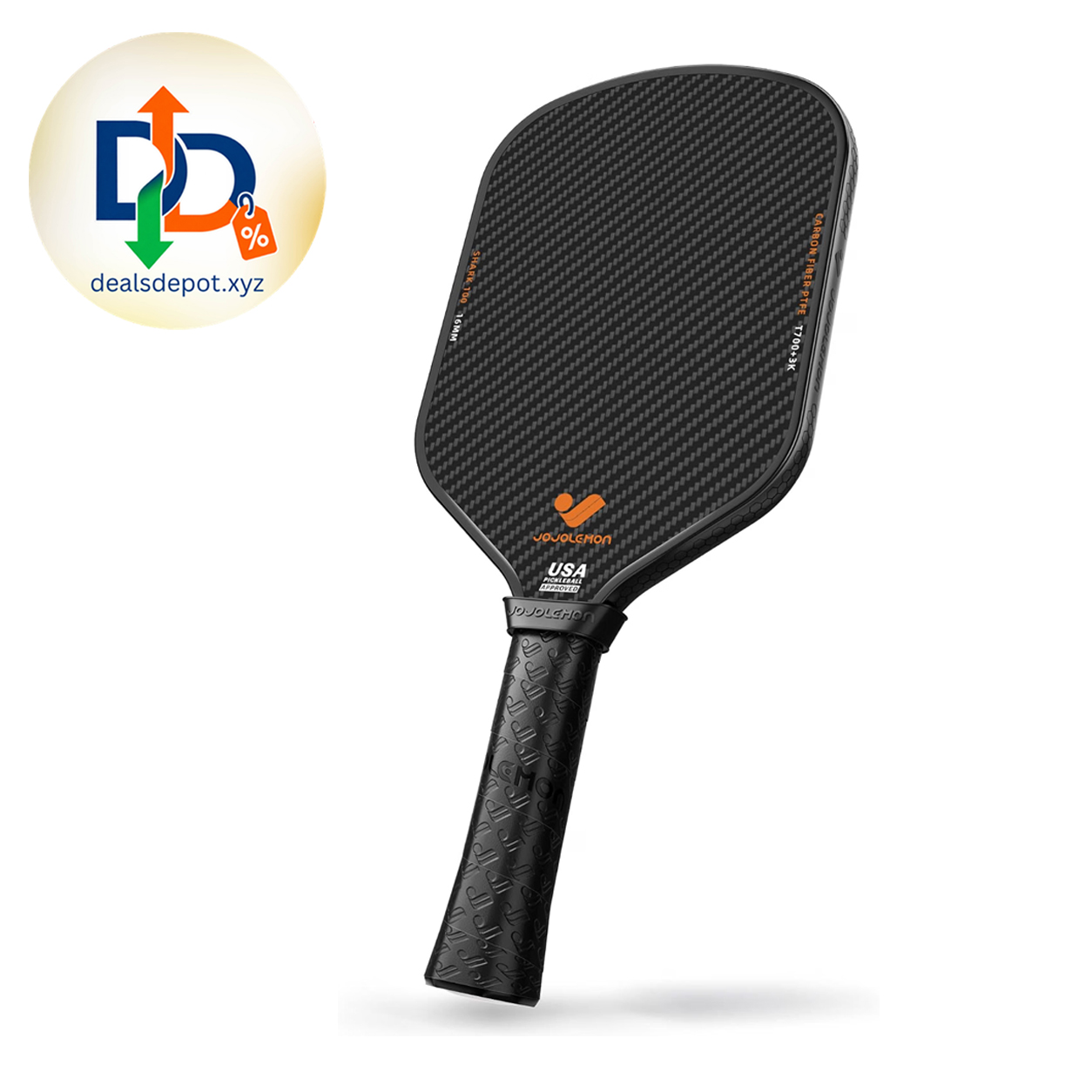 JOJOLEMON Carbon Fiber Pickleball Paddle – 16mm Core