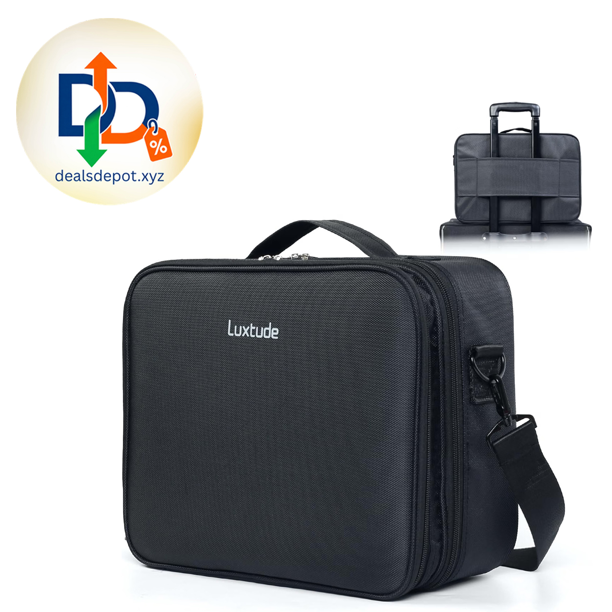 Large Double-Layer Electronics Organizer Bag