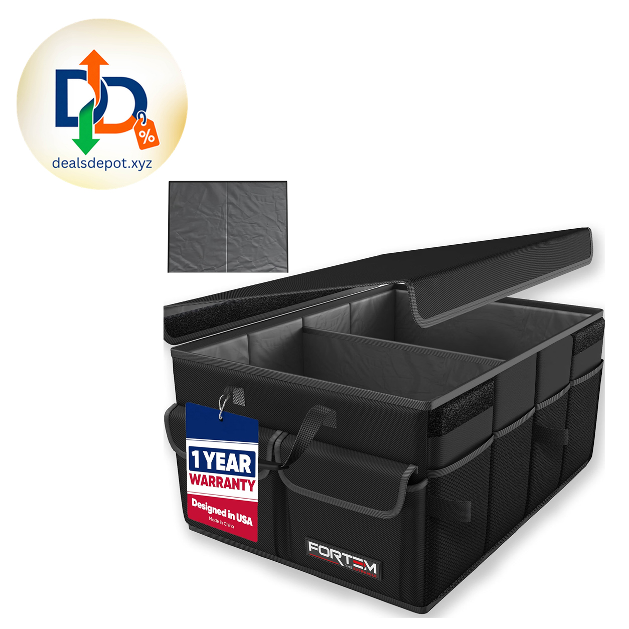 FORTEM Foldable Car Trunk Organizer – 45L