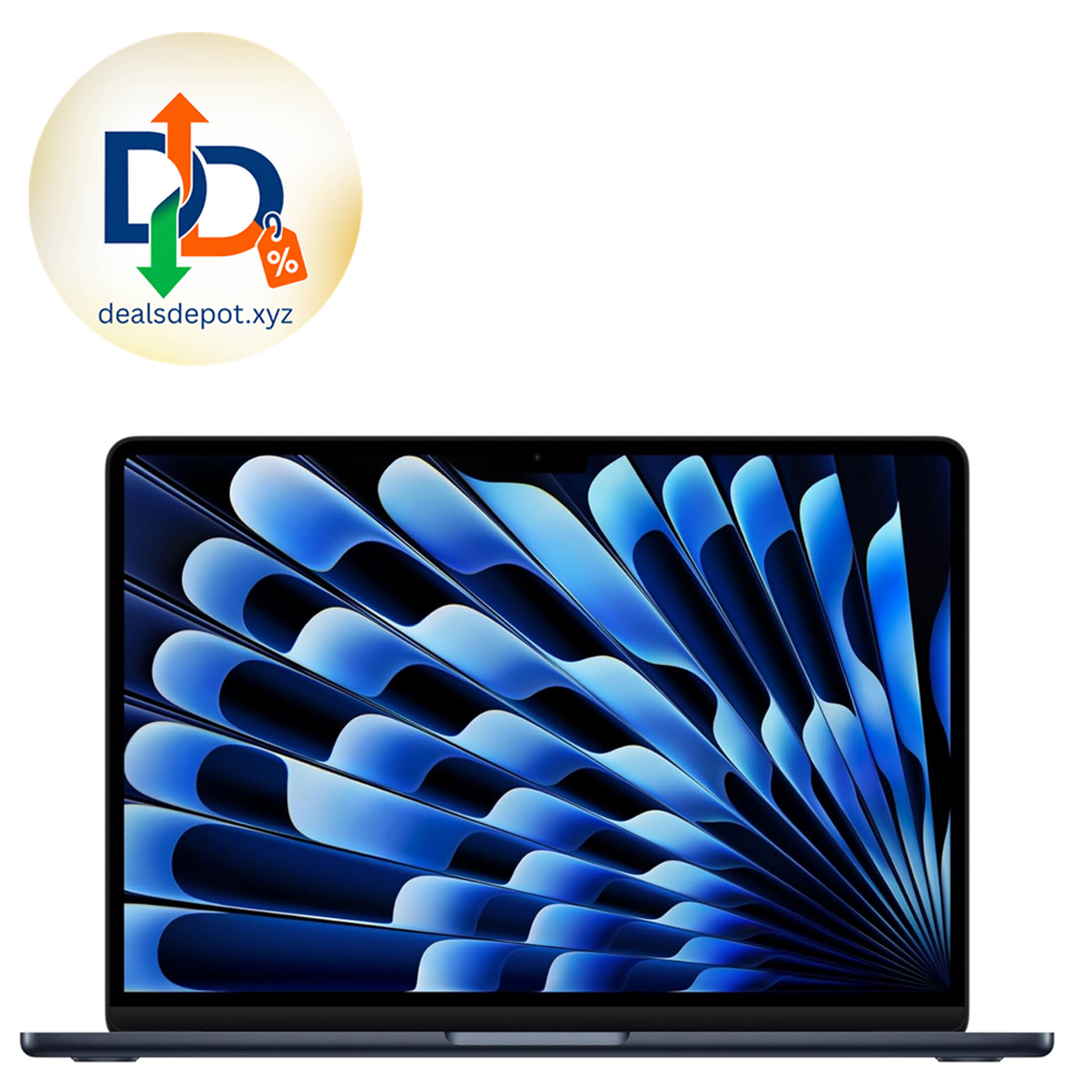 Apple 2026 MacBook Air 13-inch Laptop with M5 chip: Built for AI, 13.6-inch Liquid Retina Display, 16GB Unified Memory, 512GB SSD, 12MP Center Stage Camera, Touch ID, Wi-Fi 7; Midnight