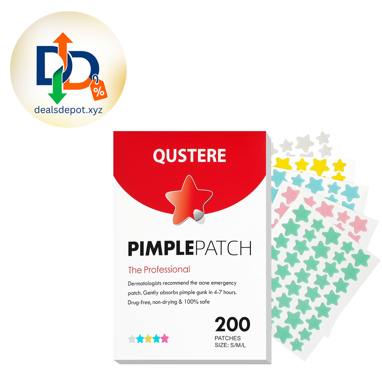 Cute Star Pimple Patches – 200 Count