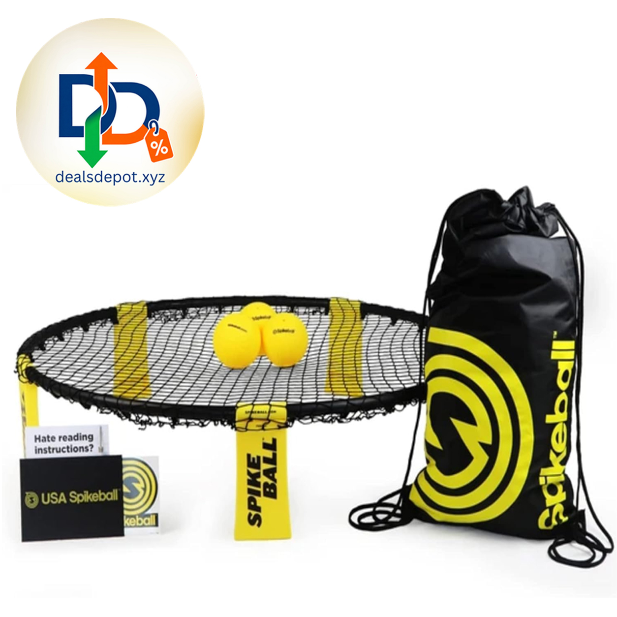 Spikeball 3 Ball Original Roundnet Game Set