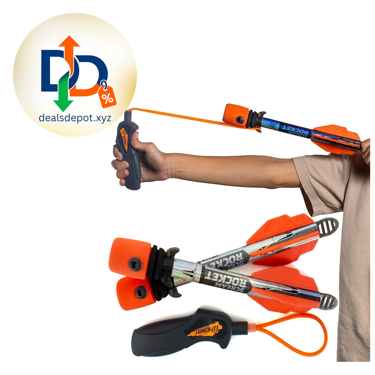 Toy Rocket Launcher for Kids: Outdoor Toys Slingshot - Best Gifts for Boys - Fun Gifts for 8 9 10 11 12 13 14 Year Old Boys + Teen Boy Gift Idea & Cool Boys Toys Age 8-10 & Teen Stocking Stuffers Gift