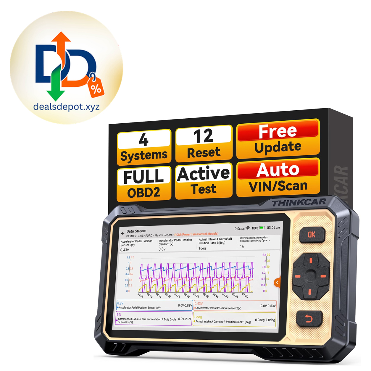 THINKCAR THINKSCAN 662 OBD2 Scanner