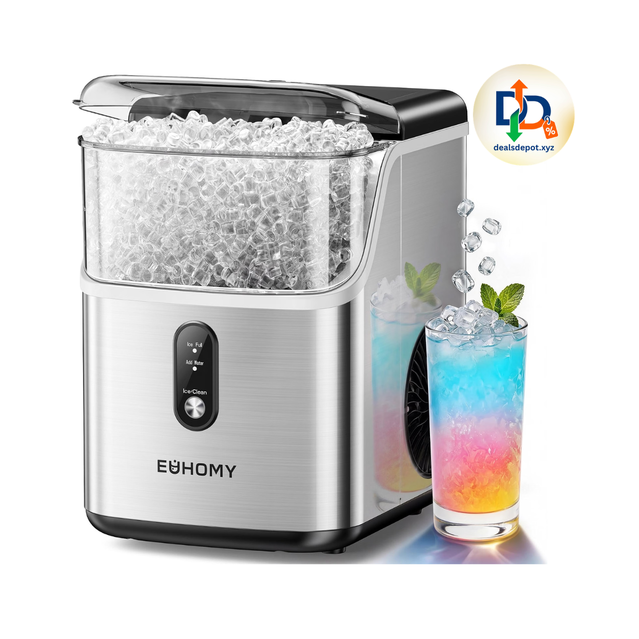 EUHOMY 35 lb Nugget Ice Maker