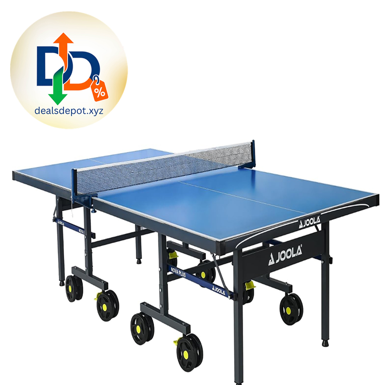 JOOLA NOVA Outdoor Ping Pong Table with Waterproof Table Tennis Net Set - Quick Assembly - All Weather Aluminum Composite Surface - Tournament Quality - Indoor & Outdoor Compatible