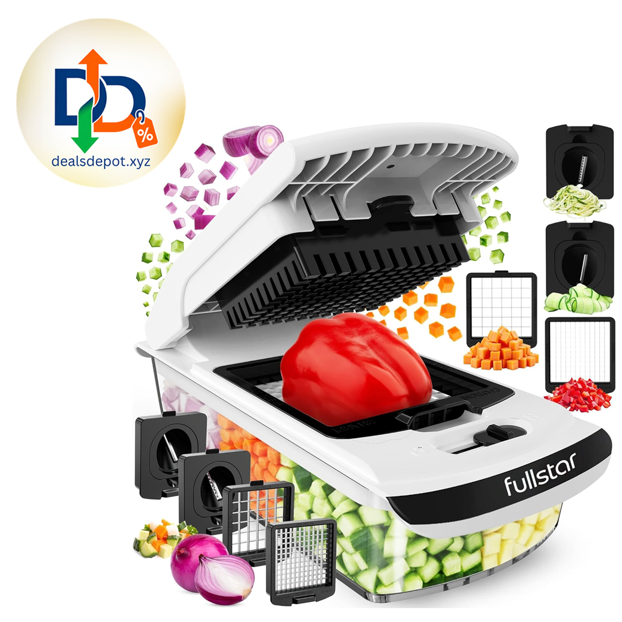 Fullstar Pro All-in-1 Vegetable Chopper & Spiralizer