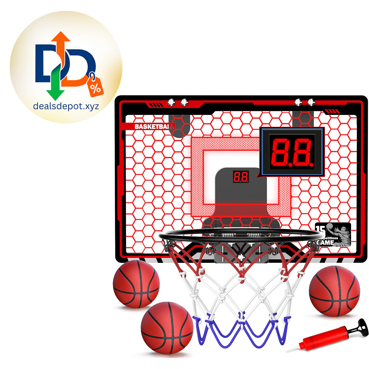 HopeRock Indoor Basketball Hoop for Kids – Mini Hoop