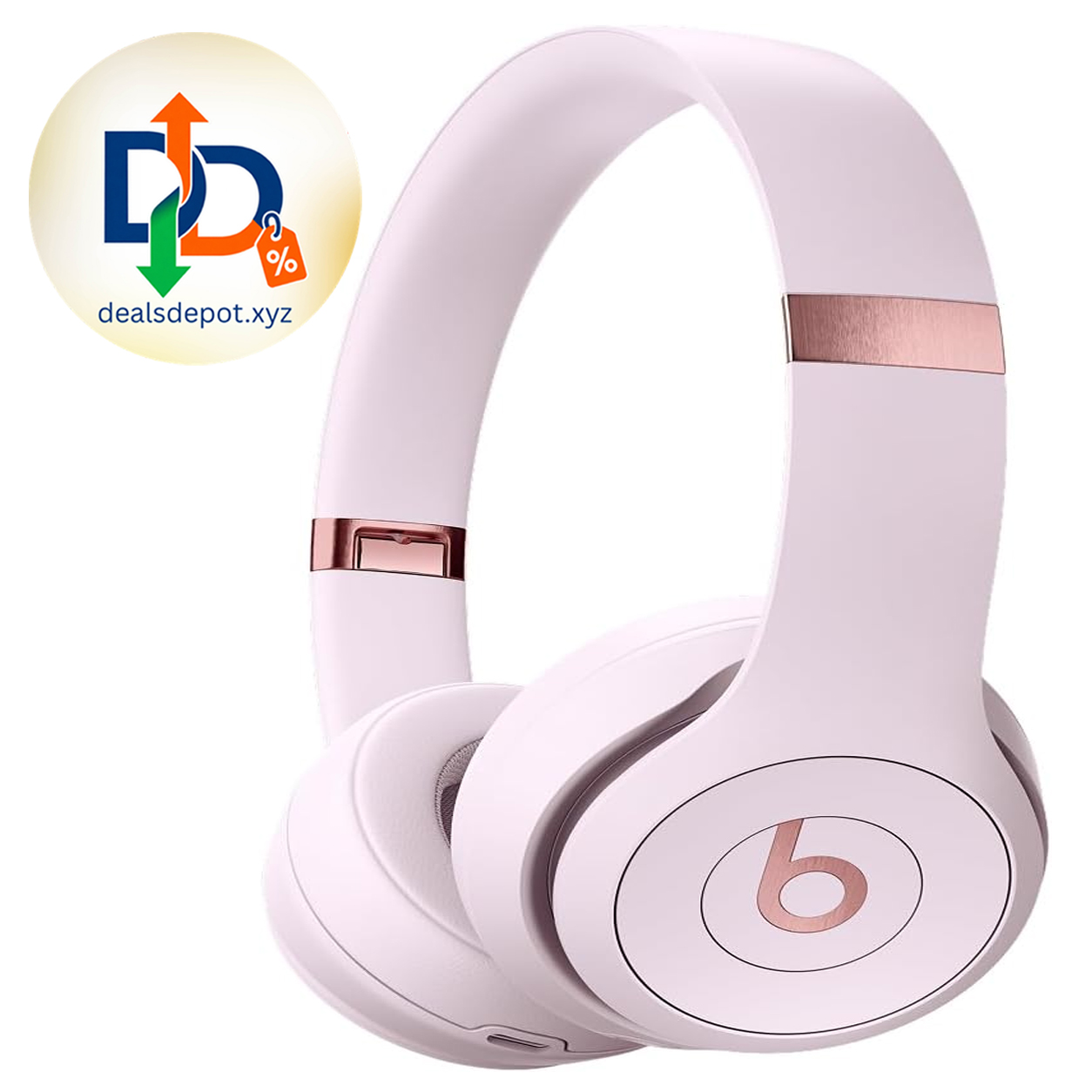 Beats Solo 4 - Wireless On-Ear Bluetooth Headphones, Up to 50-Hour Battery Life, Ultra-Lightweight Comfort, Powerful and Balanced Sound, Apple & Android Compatible - Cloud Pink