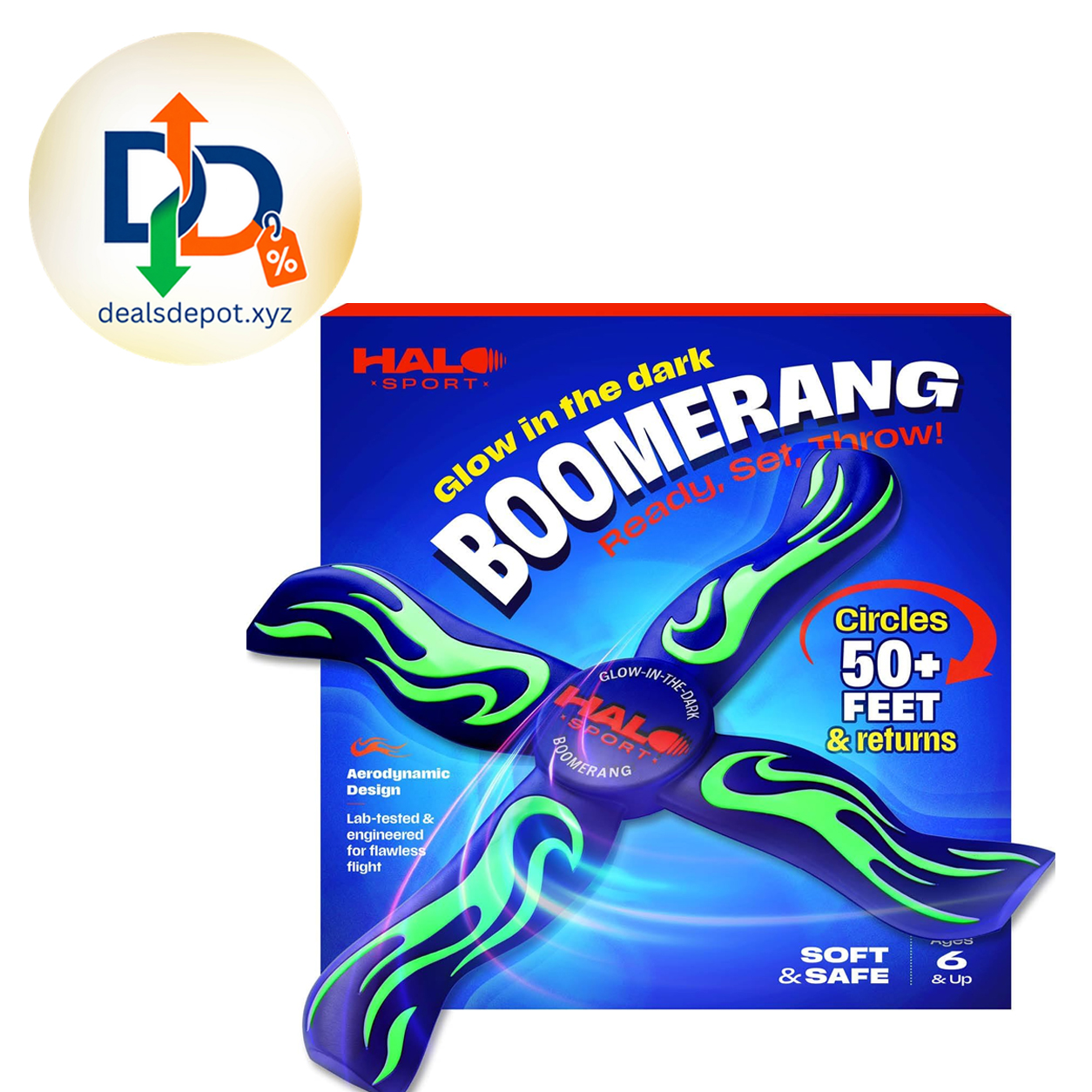 Boomerang for Kids & Adults - 8-12 Year Old Boy Gifts - Glow-in-the-Dark 8 9 10 11 12 Year Old Boy Gift - Sports and Outdoor Toys for Kids 8-12 - Boys Birthday Gifts Ages 8-10 - Outside Fun Toy