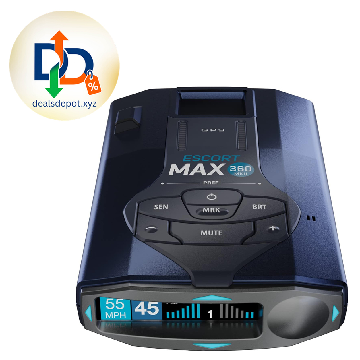 Escort MAX 360 MKII Radar and Laser Detector Bluetooth Enabled, Black 360° Directional Arrows, Exceptional Range, Shared Alerts, Apple CarPlay and Android Auto Compatible