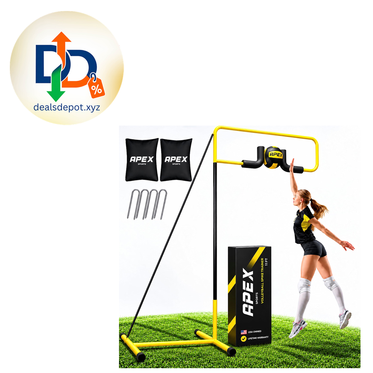 Volleyball Spike Trainer – Solo Practice Station