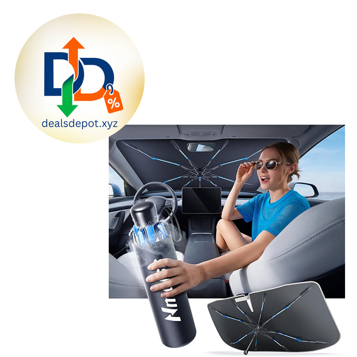 Nmoiss Ice Rib Windshield Sun Shade