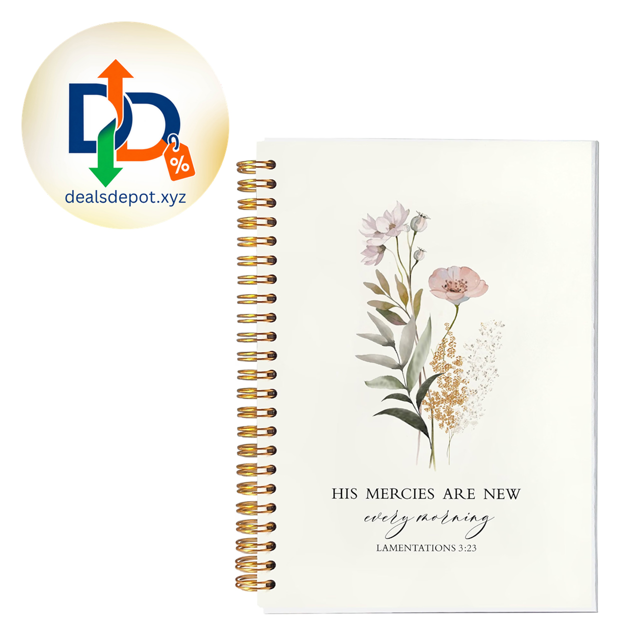 BearCake Christian Prayer Journal for Women – His Mercies Are New Every Morning