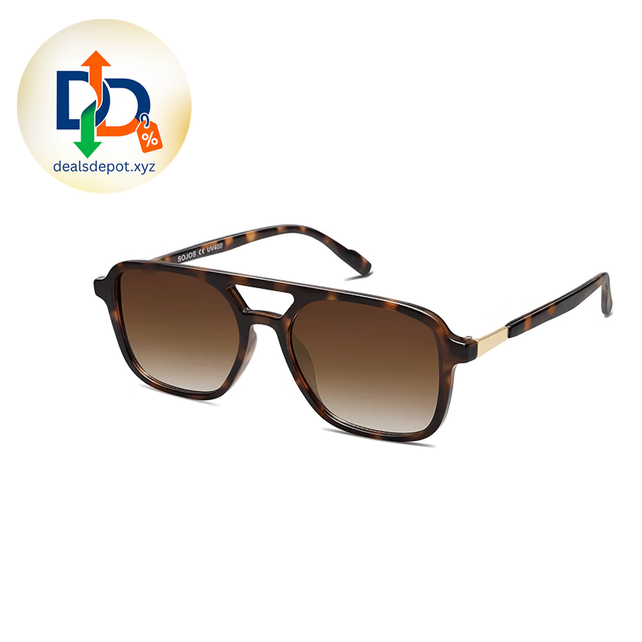 SOJOS Retro Aviator Sunglasses – UV400