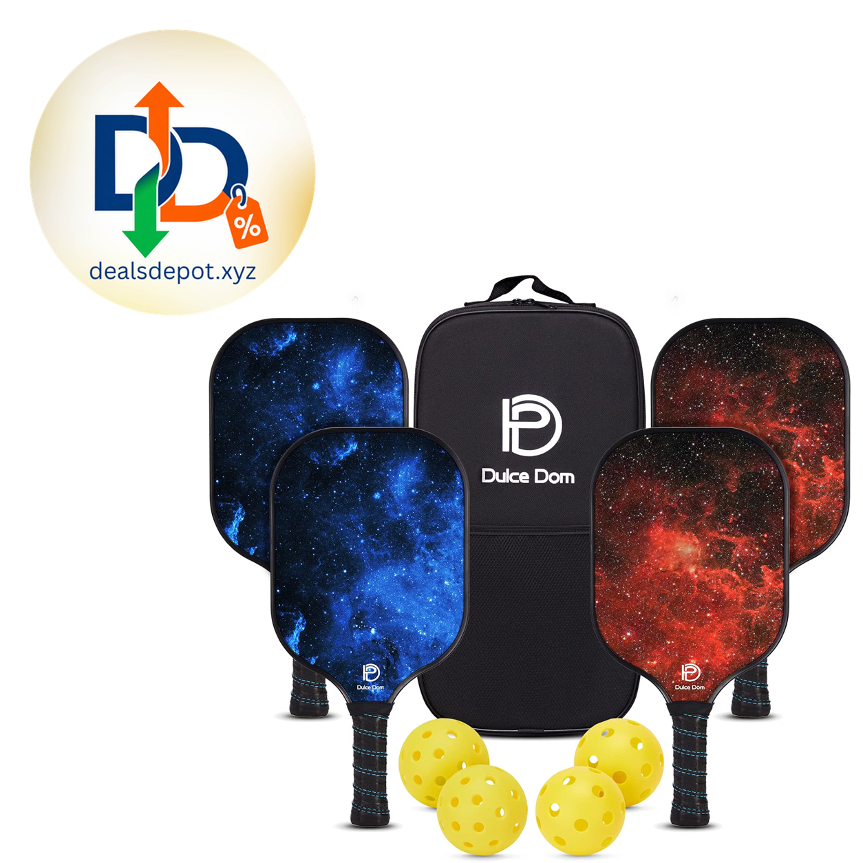 DULCE DOM Pickleball Paddles Set – 2/4 Pack