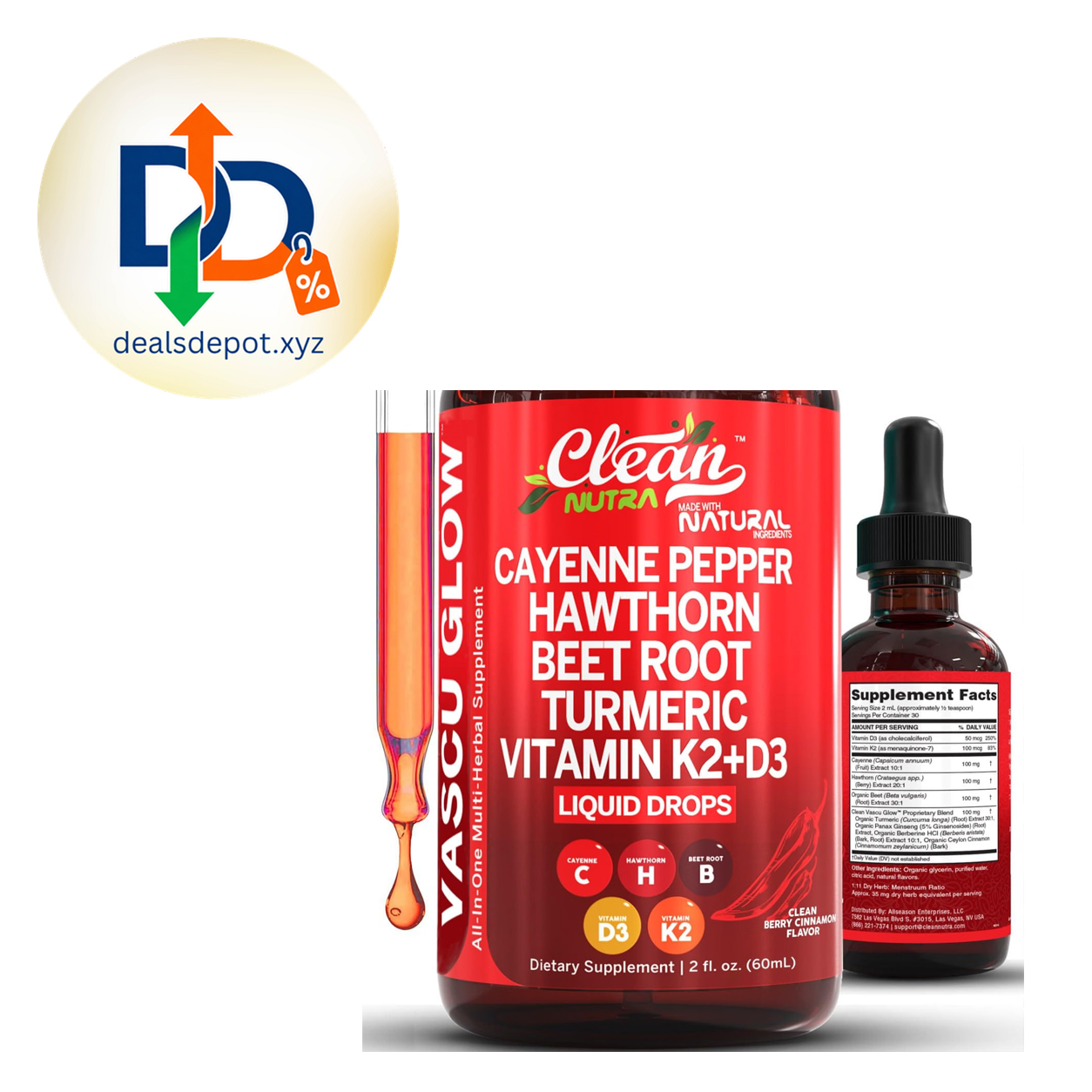 Clean Nutra Cayenne Pepper Drops