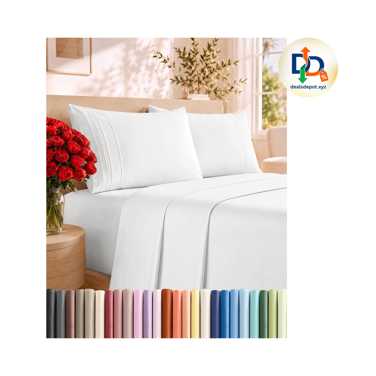 CGK Unlimited 4-Piece Full Sheet Set