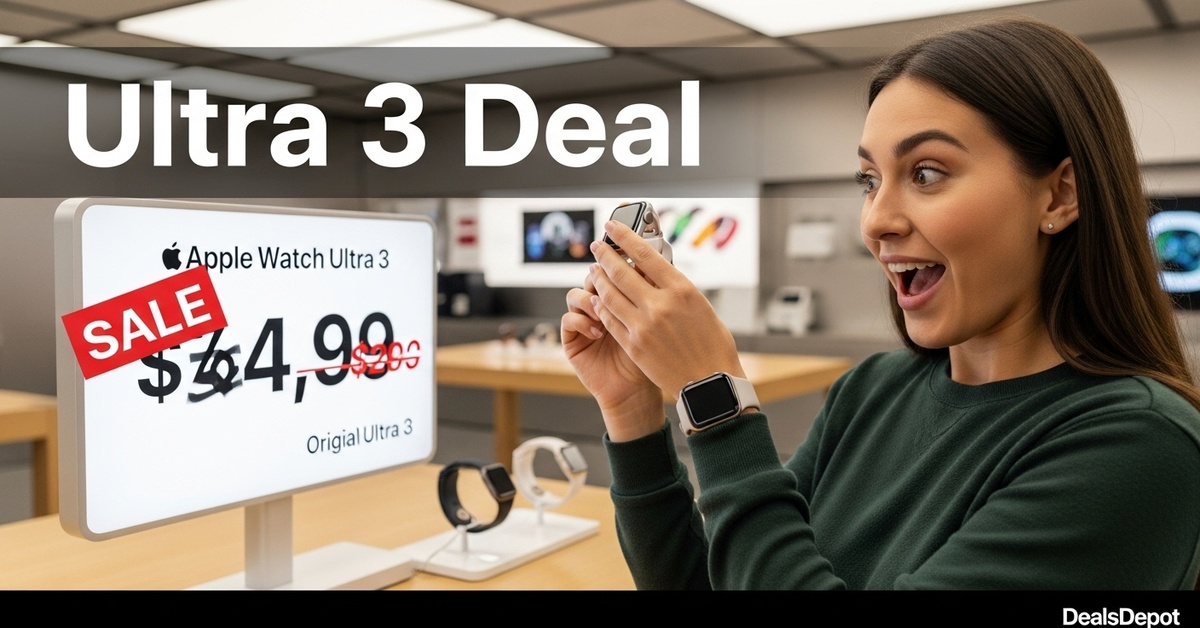 The Apple Watch Ultra 3 just got its first big price cut